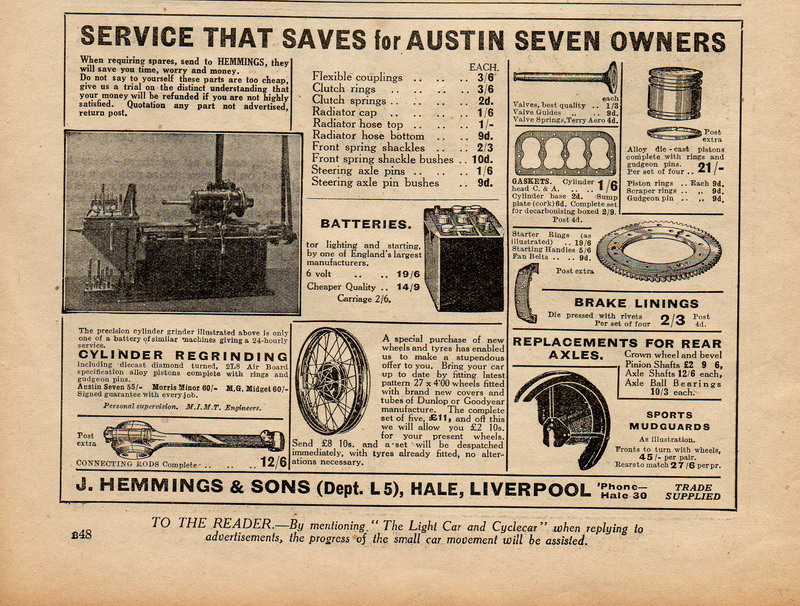 Service A7 advert