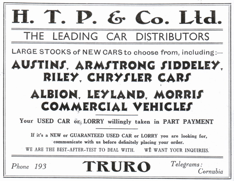 HTP Truro Advert
