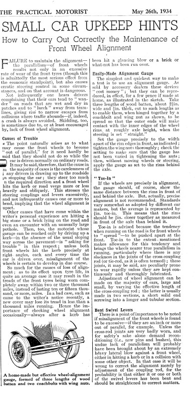 PM Front Wheel Align