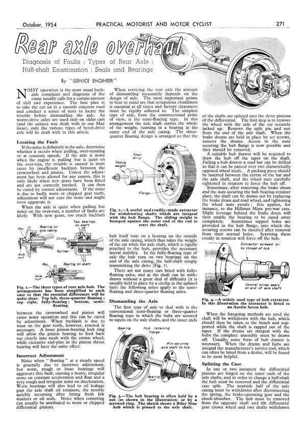 Rear Axle Overhaul 1