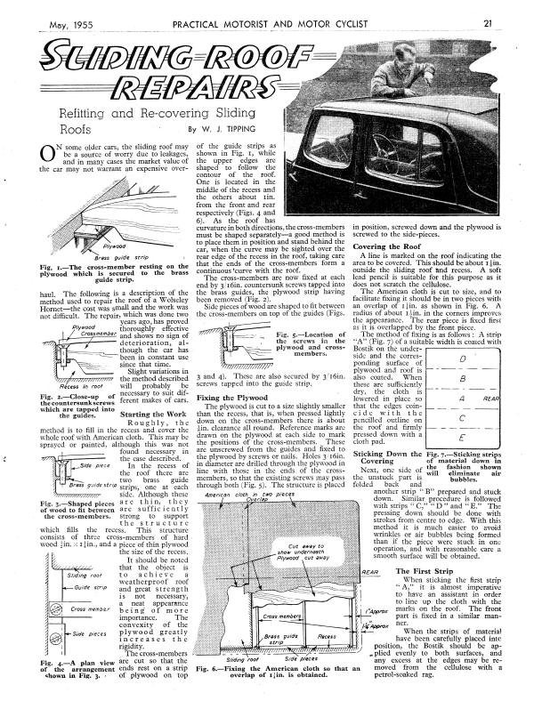 Sliding Roof Repairs