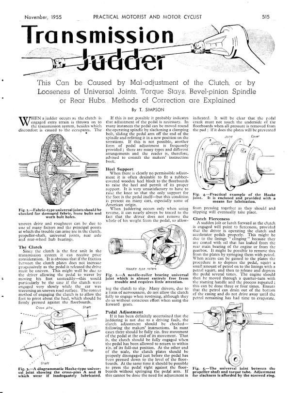 Transmission Judder 1