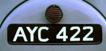 old no plate